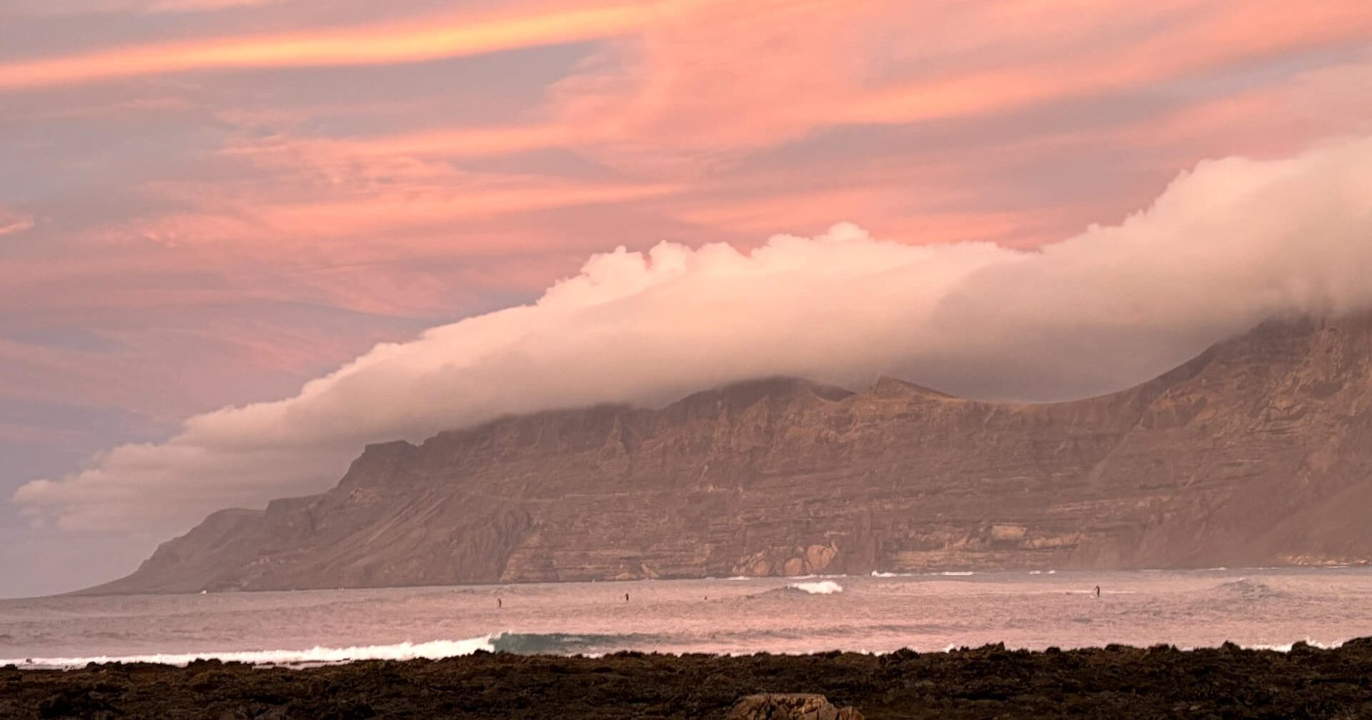 sunset famara